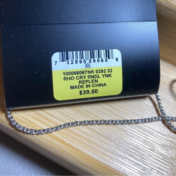 INC silver-tone pavé sliding bead necklace - Picture 11 of 11